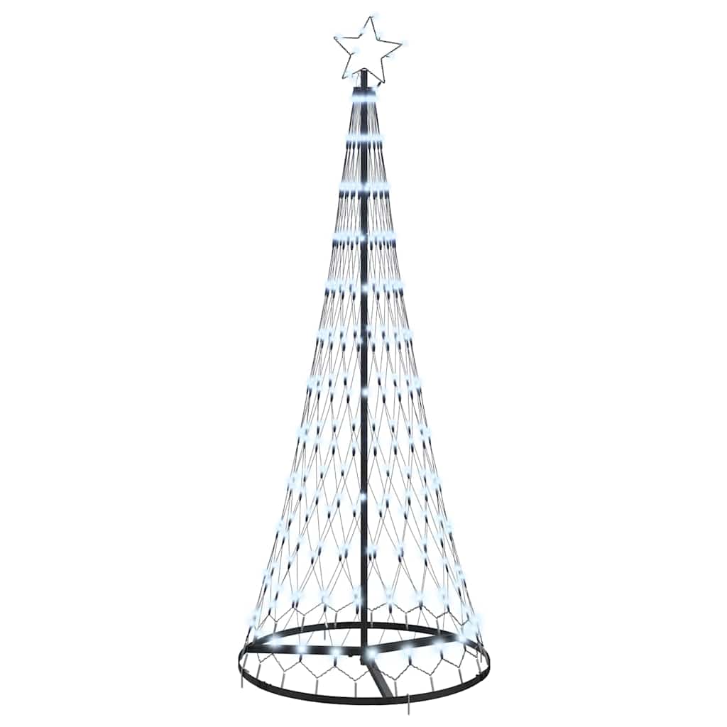 LED Christmas Tree Cool White 71 x 71 x 184.5 cm Metal