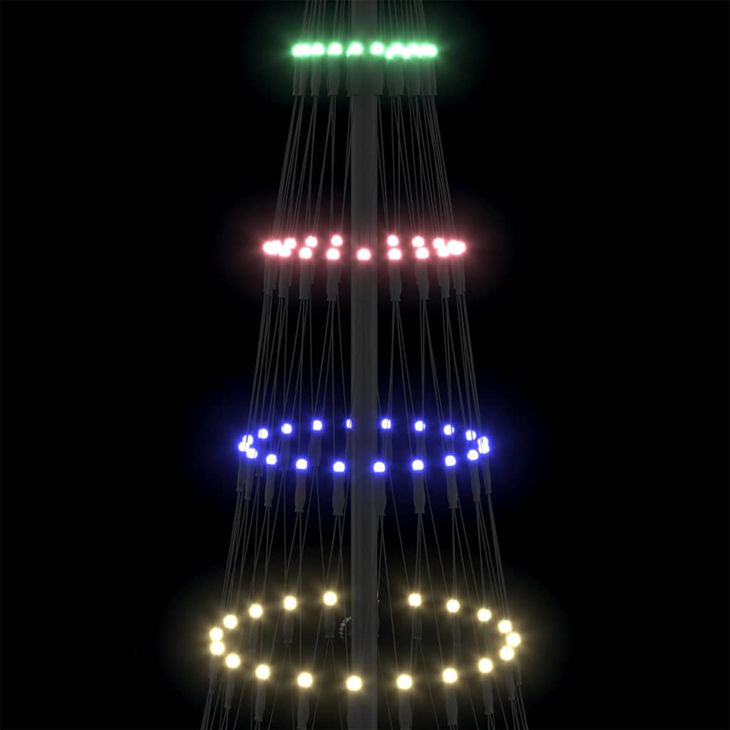 LED Christmas Tree Multicolour 71 x 71 x 184.5 cm Metal