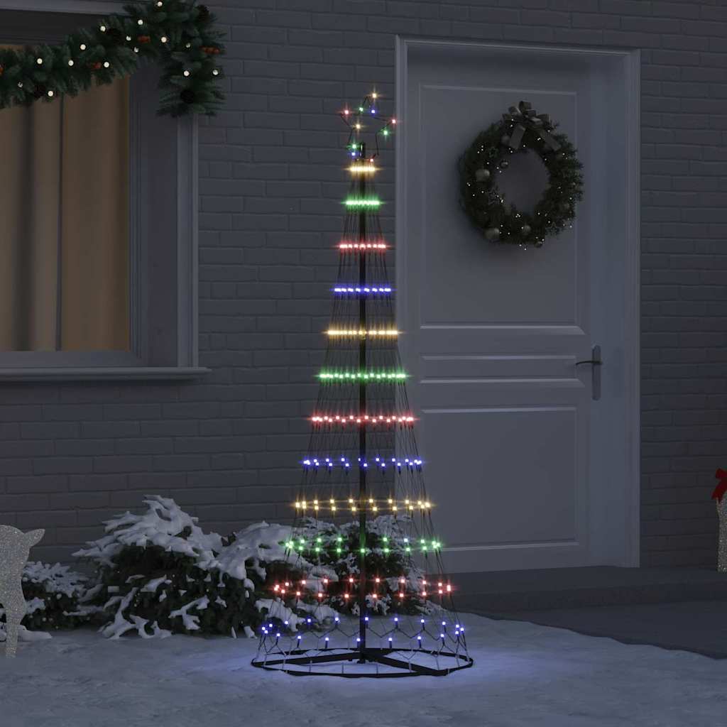 LED Christmas Tree Multicolour 71 x 71 x 184.5 cm Metal