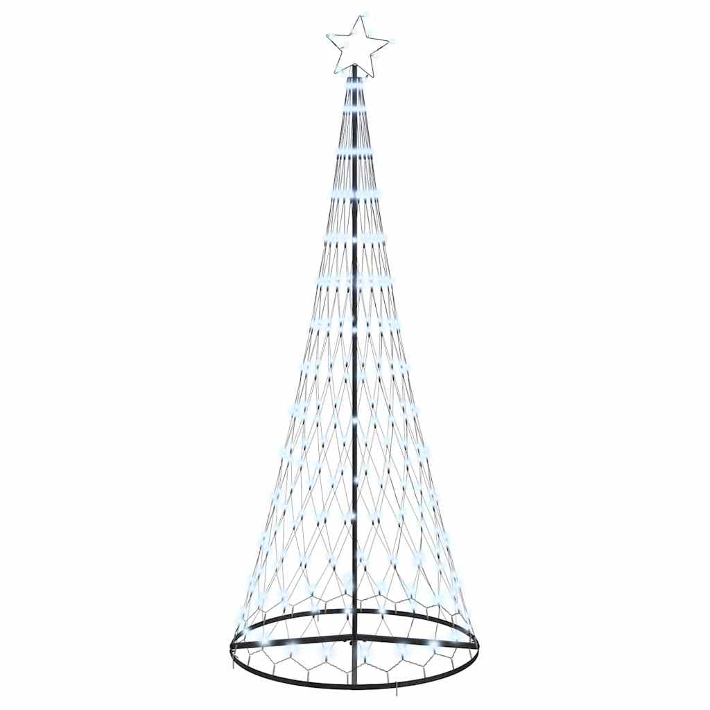 LED Christmas Tree Cool White 100 x 100 x 250 cm Metal