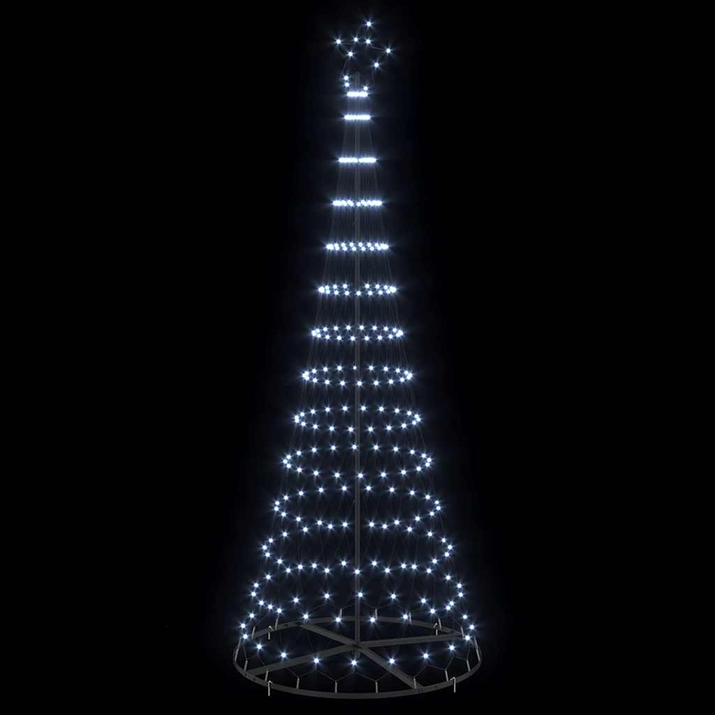 LED Christmas Tree Cool White 100 x 100 x 250 cm Metal