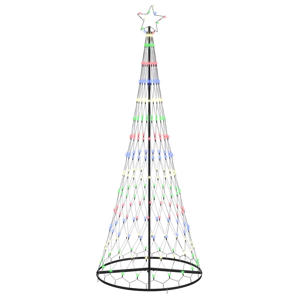 LED Christmas Tree Multicolour 100 x 100 x 250 cm Metal