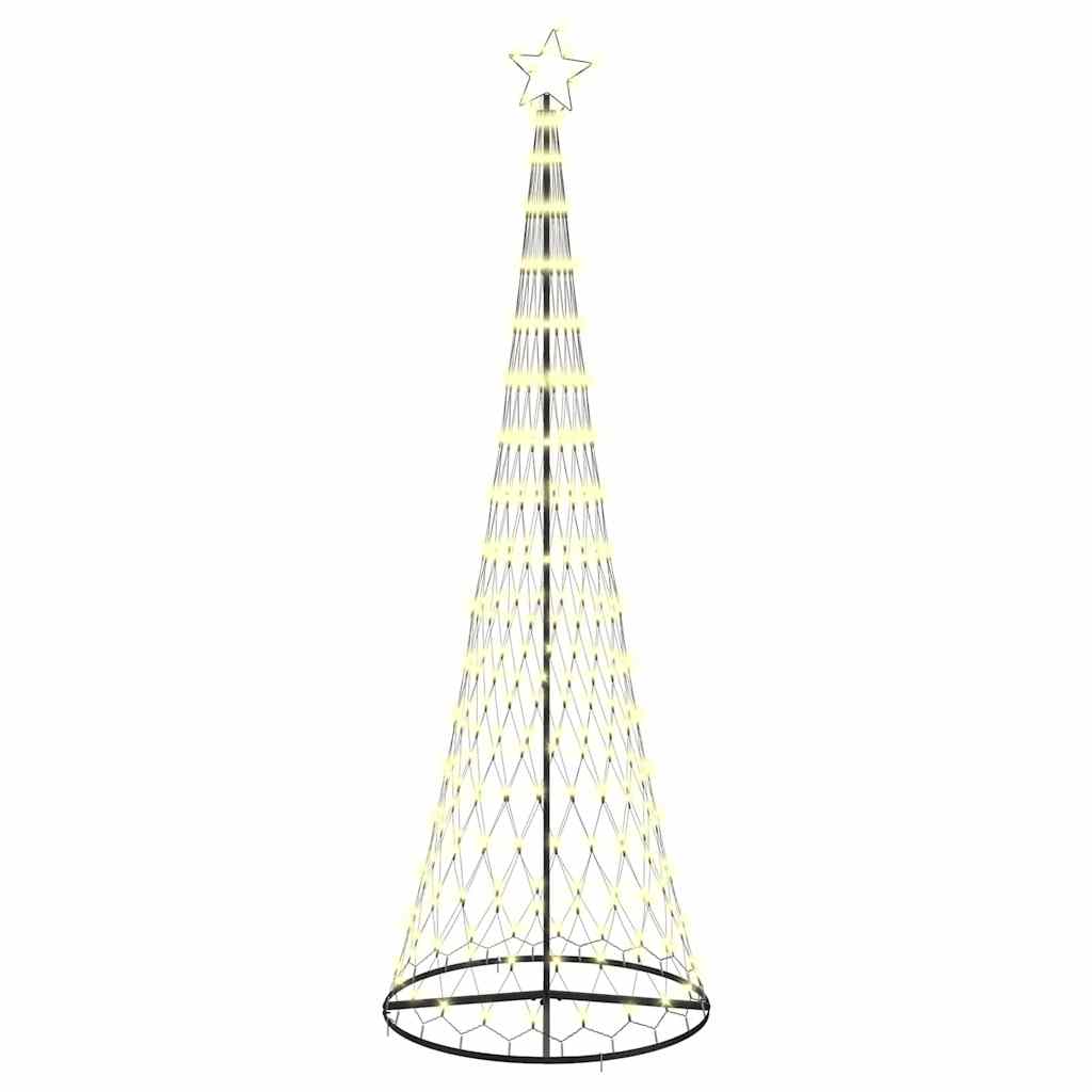 LED Christmas Tree Warm White 100.5 x 100.5 x 302.5 cm Metal