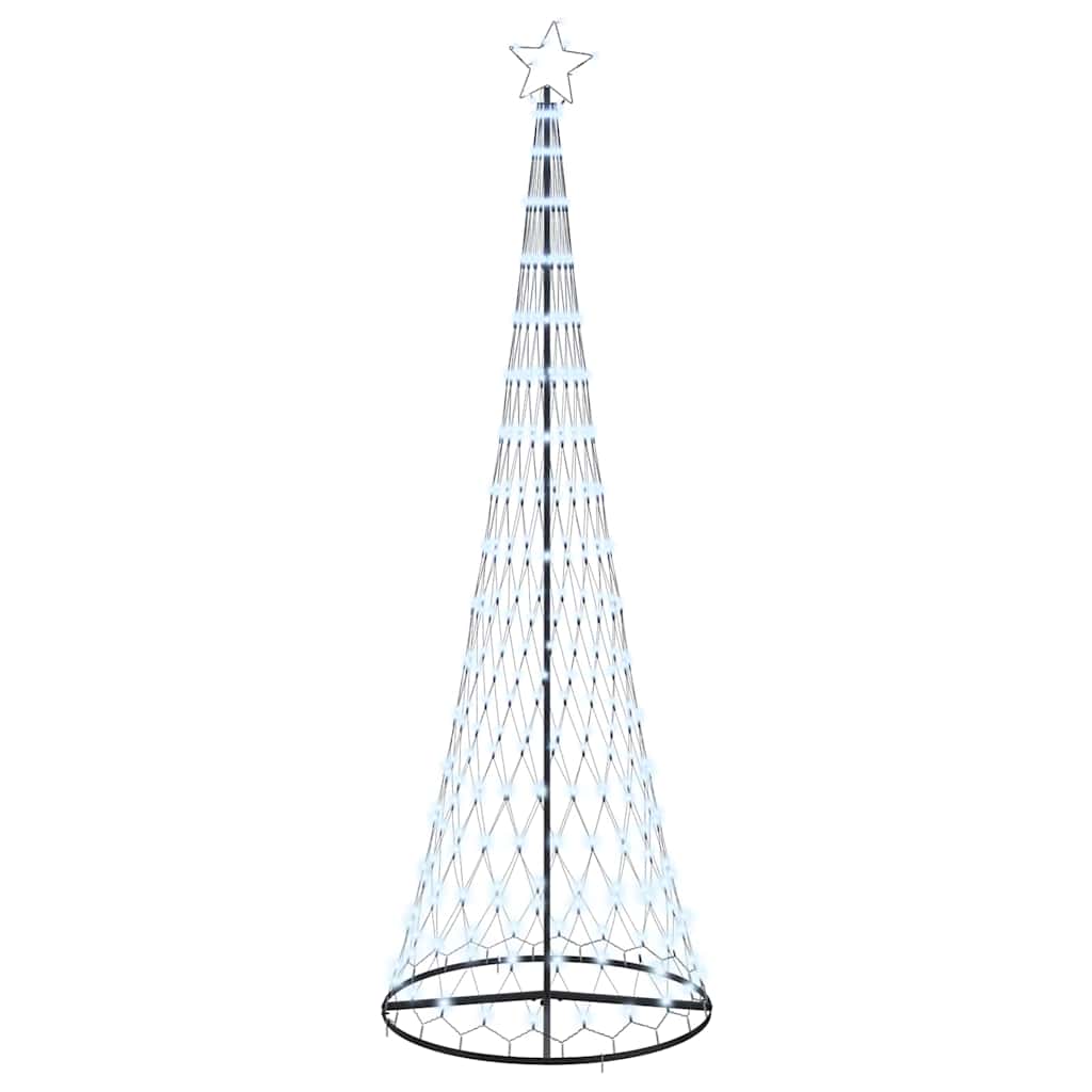LED Christmas Tree Cool White 100.5 x 100.5 x 302.5 cm Metal