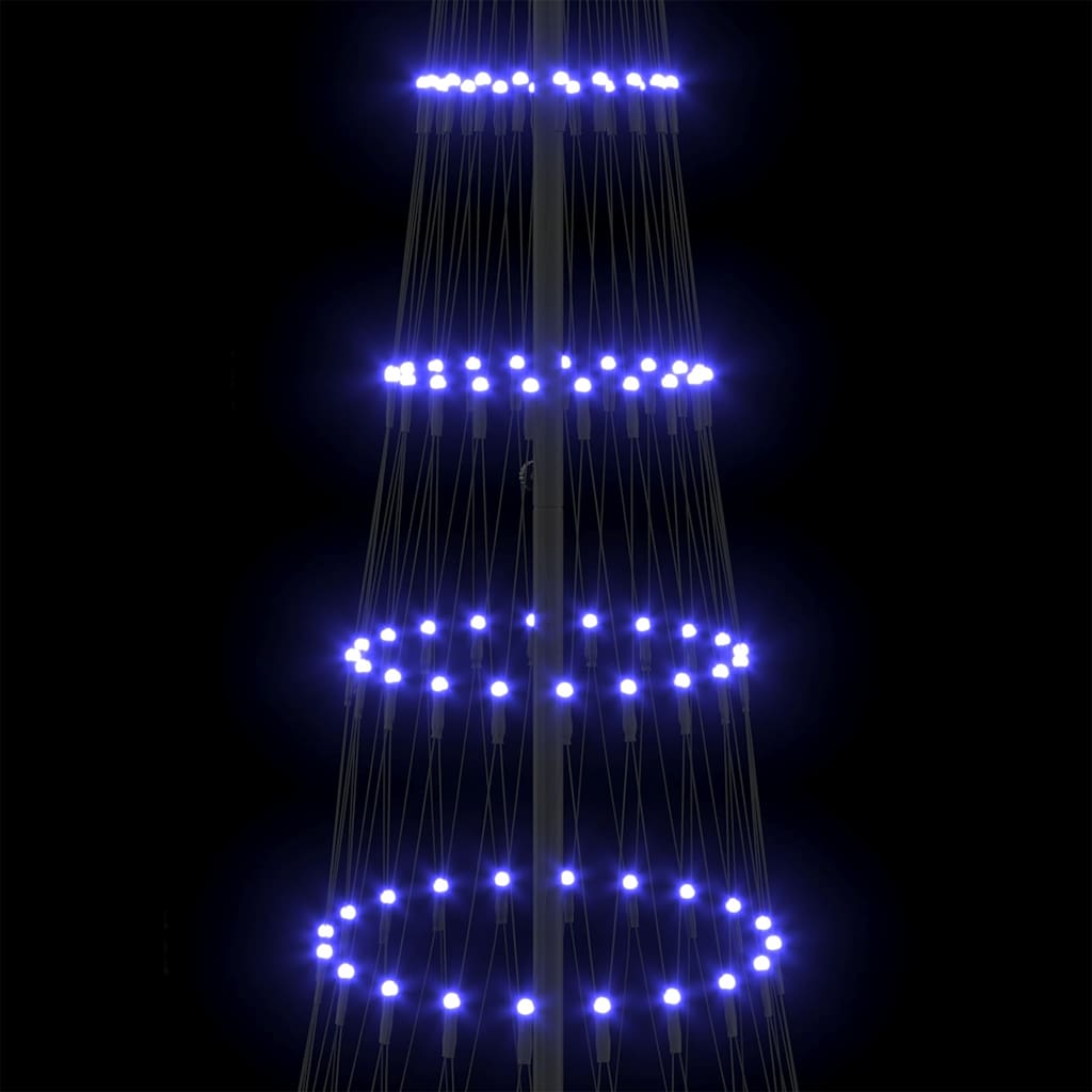 LED Christmas Tree Blue 100.5 x 100.5 x 302.5 cm Metal