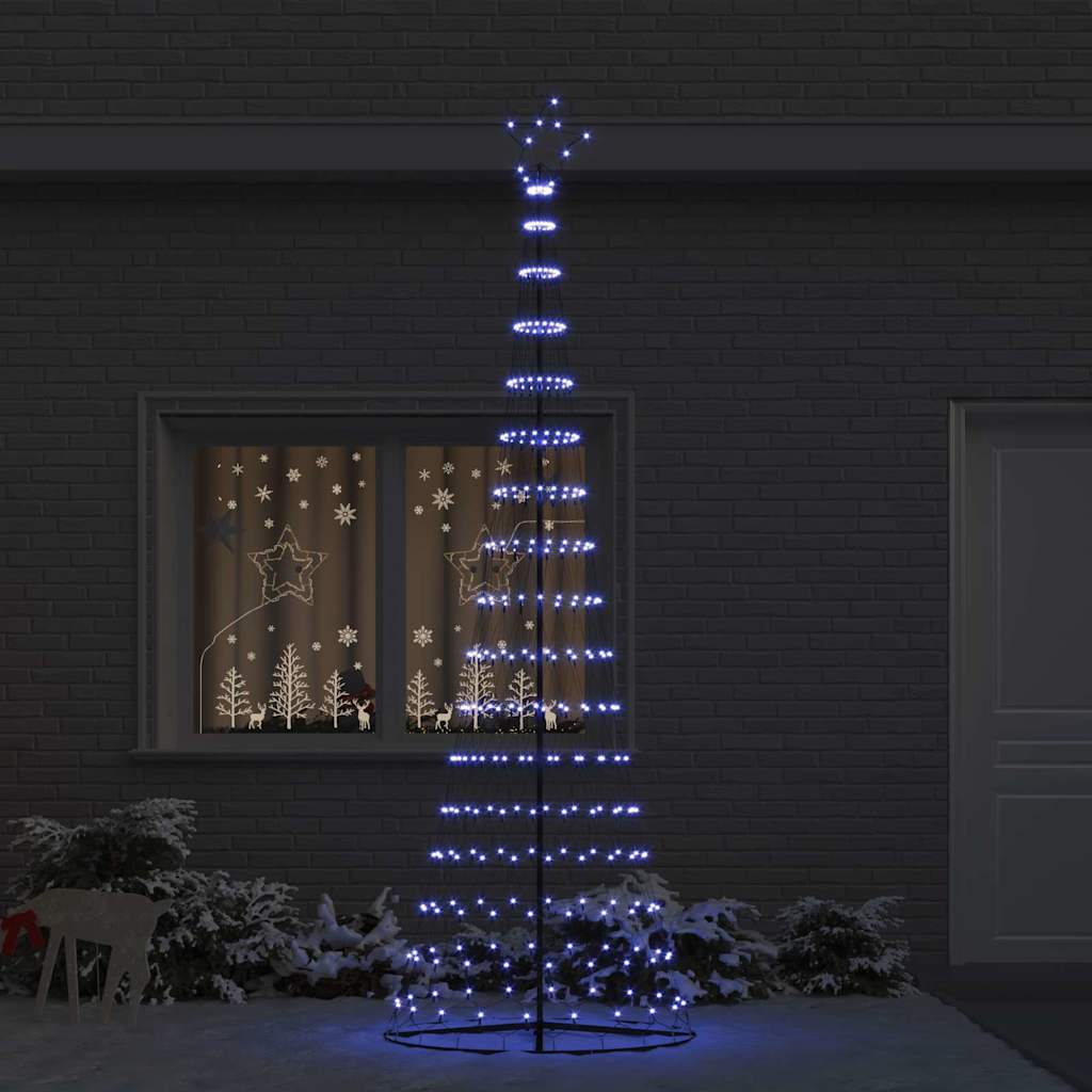 LED Christmas Tree Blue 100.5 x 100.5 x 302.5 cm Metal