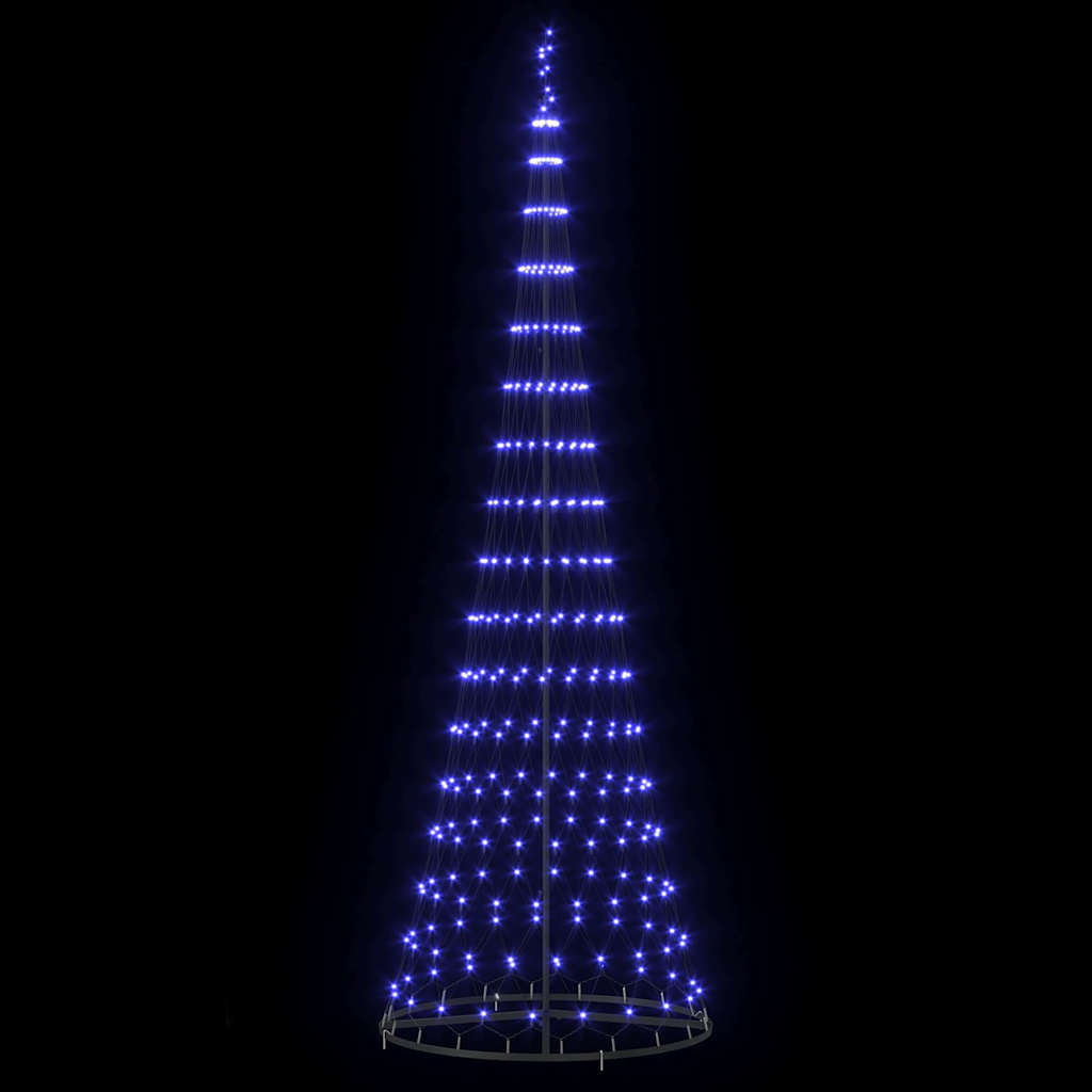 LED Christmas Tree Blue 100.5 x 100.5 x 302.5 cm Metal