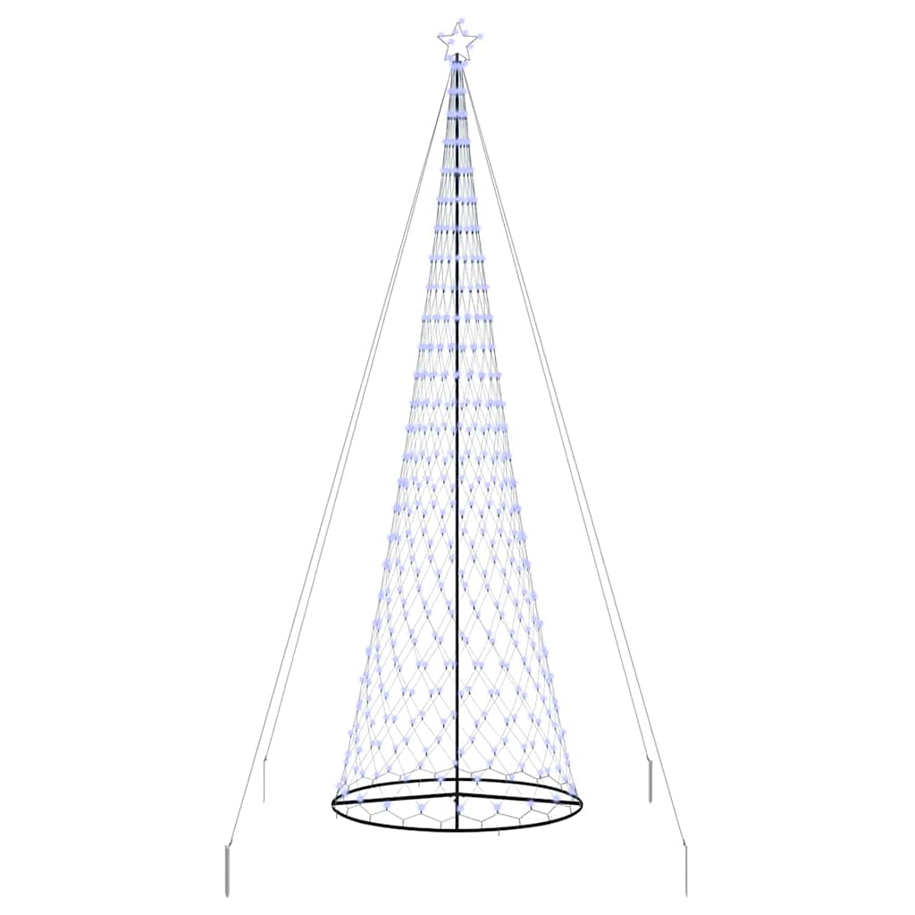 LED Christmas Tree with 550 LEDs Blue 160 x 160 x 500 cm Metal