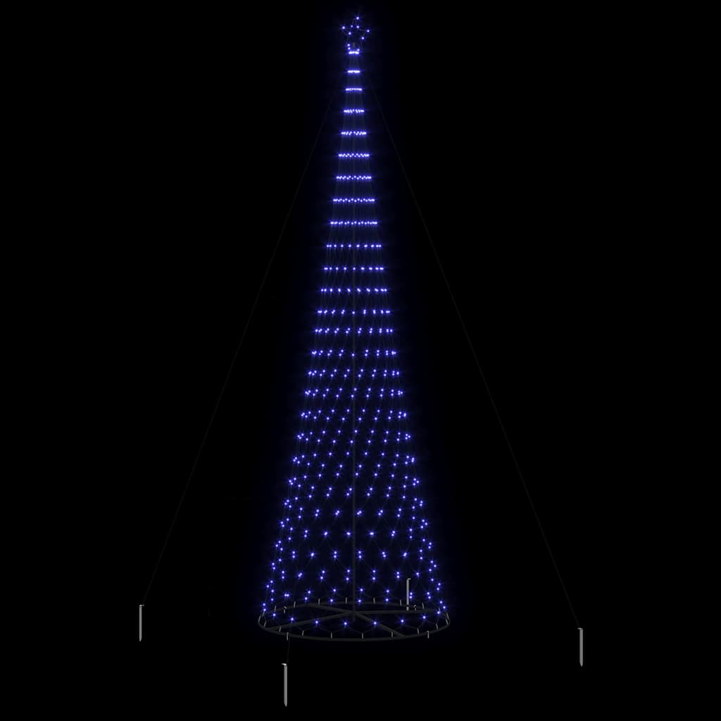 LED Christmas Tree with 550 LEDs Blue 160 x 160 x 500 cm Metal