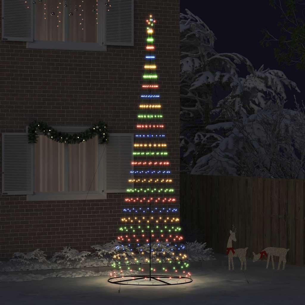 LED Christmas Tree Multicolour 160 x 160 x 500 cm Metal