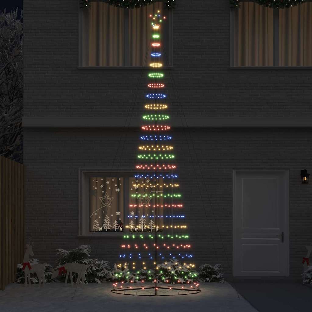 LED Christmas Tree Multicolour 160 x 160 x 500 cm Metal
