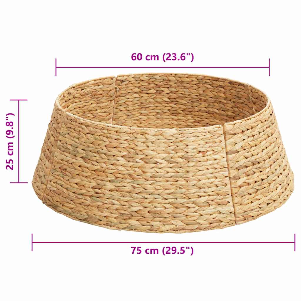 Christmas Tree Collar Brown 75 x 75 x 25 cm Water hyacinth