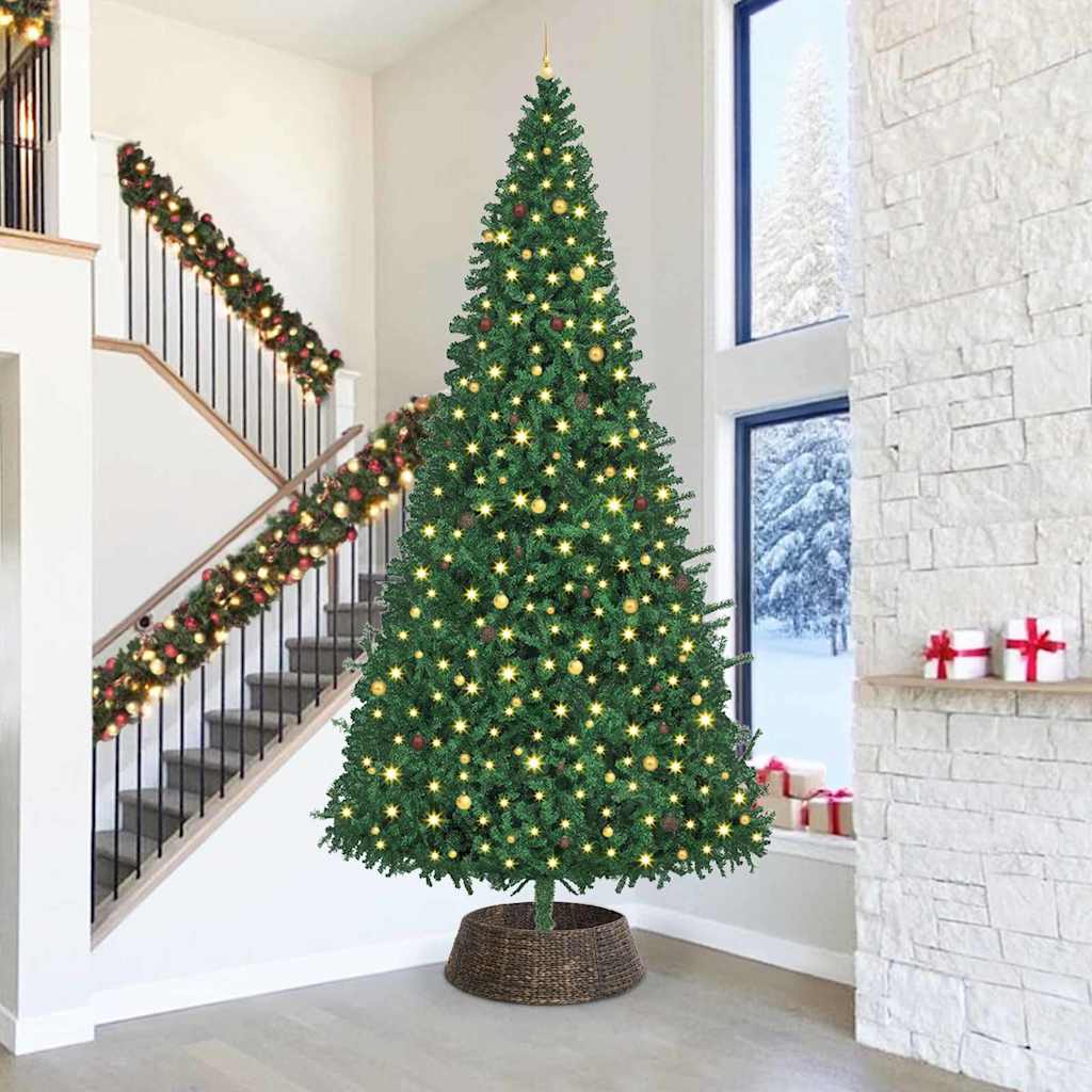 Christmas Tree Collar Black 90 x 90 x 28 cm Water hyacinth