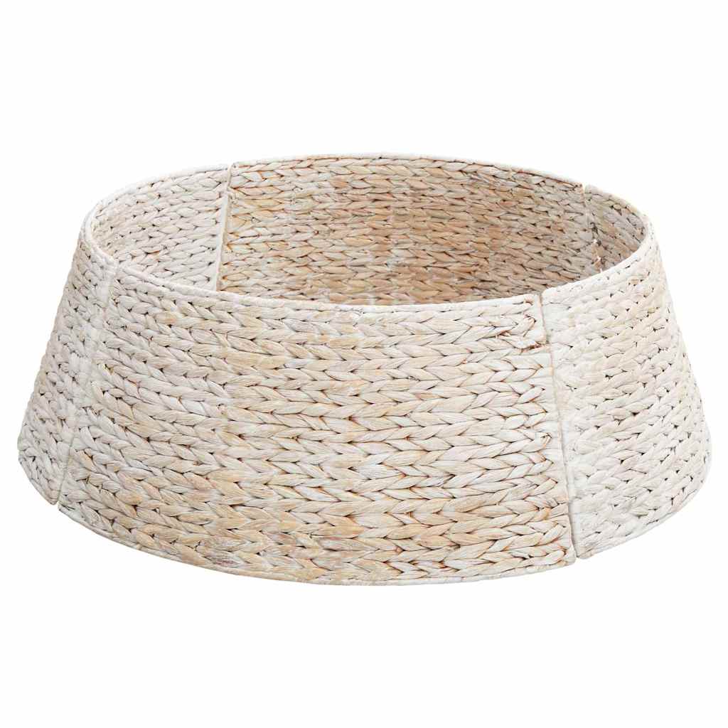 Christmas Tree Collar White 75 x 75 x 25 cm Water hyacinth