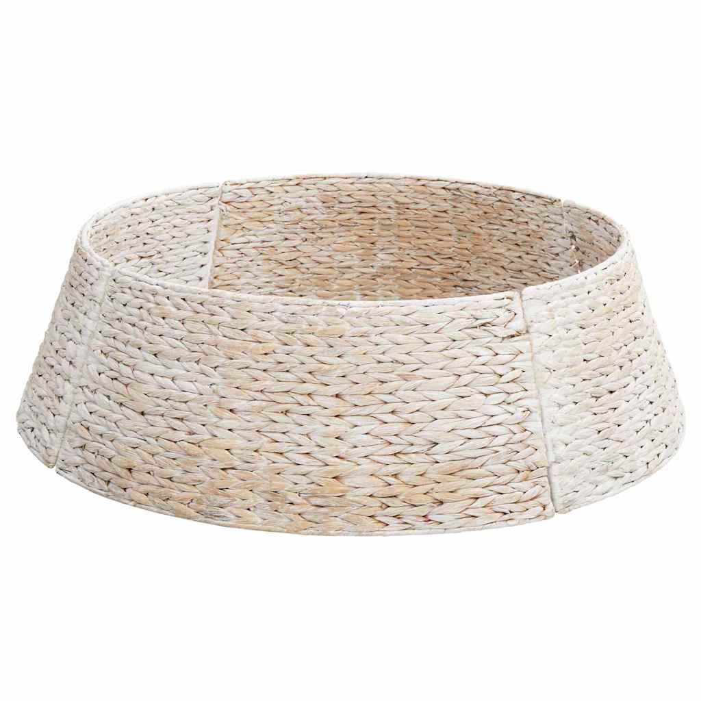 Christmas Tree Collar White 90 x 90 x 28 cm Water hyacinth