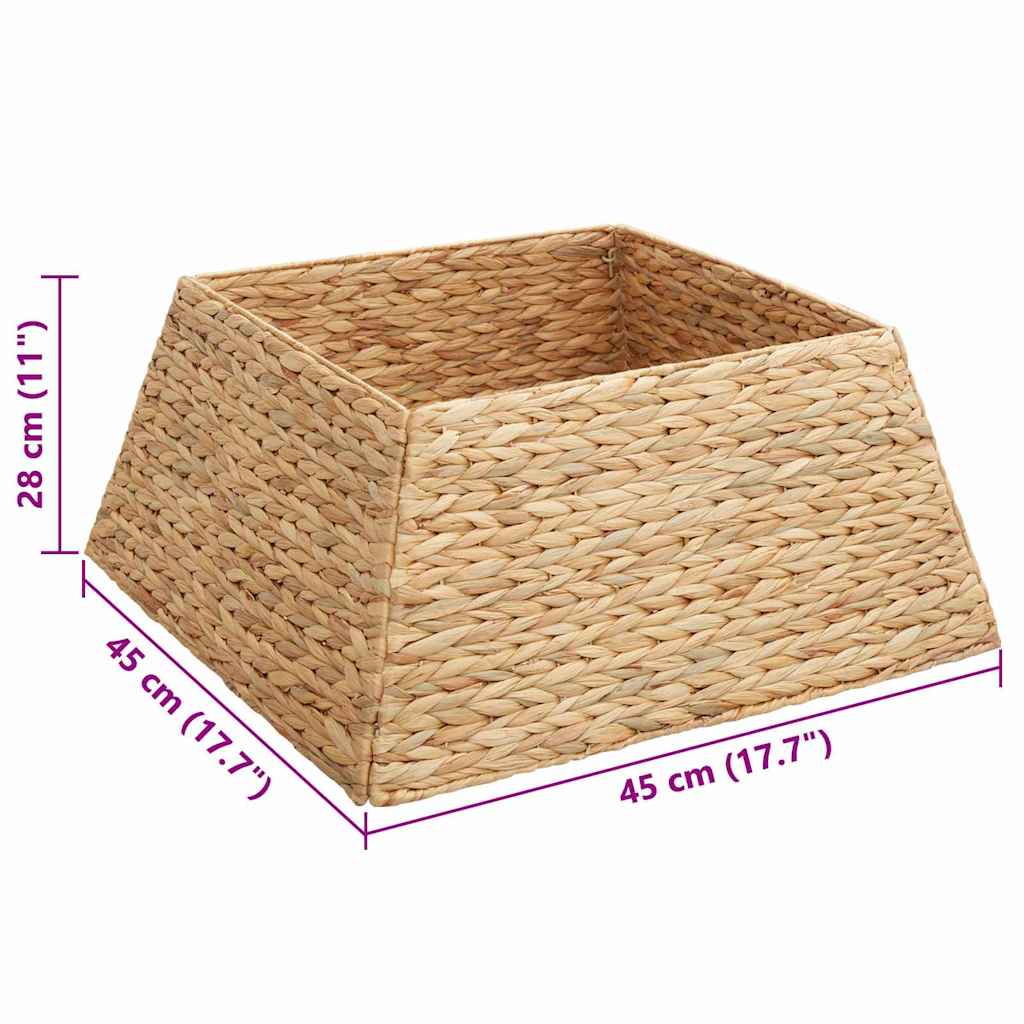 Christmas Tree Collar Brown 60 x 60 x 28 cm Water Hyacinth