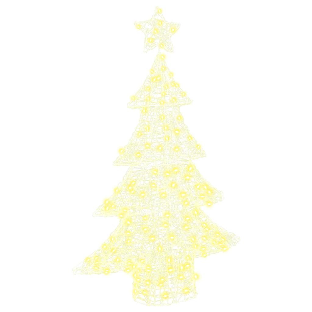 Christmas Tree with 100 LEDs Warm white 120 cm Acrylic