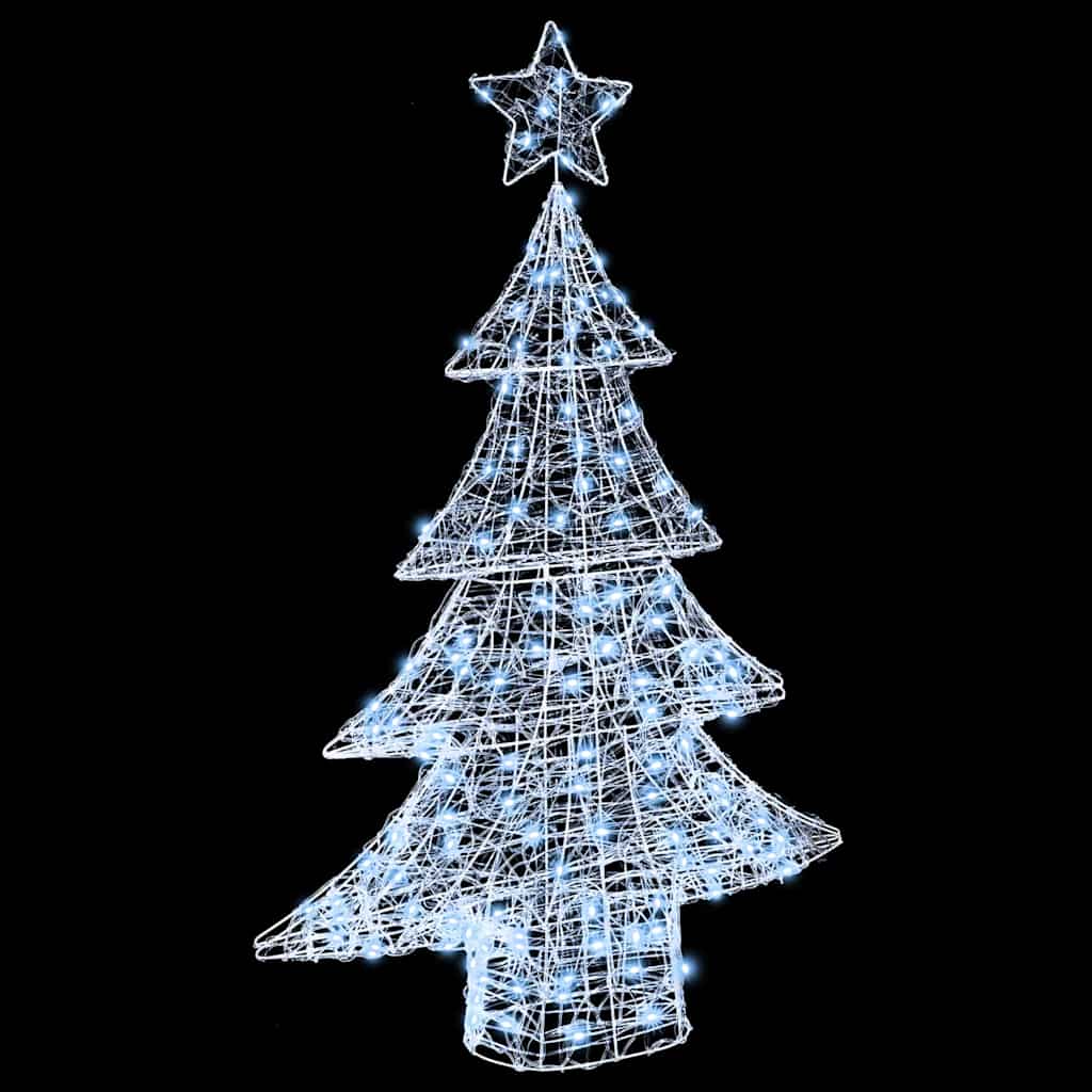 Christmas Tree with 100 LEDs Cold white 120 cm Acrylic