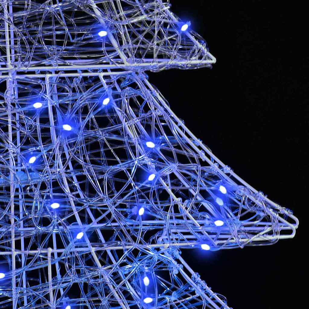 Christmas Tree with 100 LEDs Blue 120 cm Acrylic