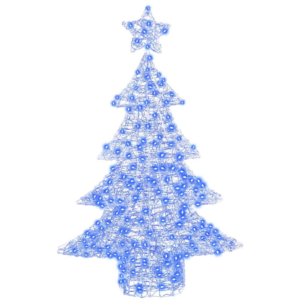 Christmas Tree with 100 LEDs Blue 120 cm Acrylic