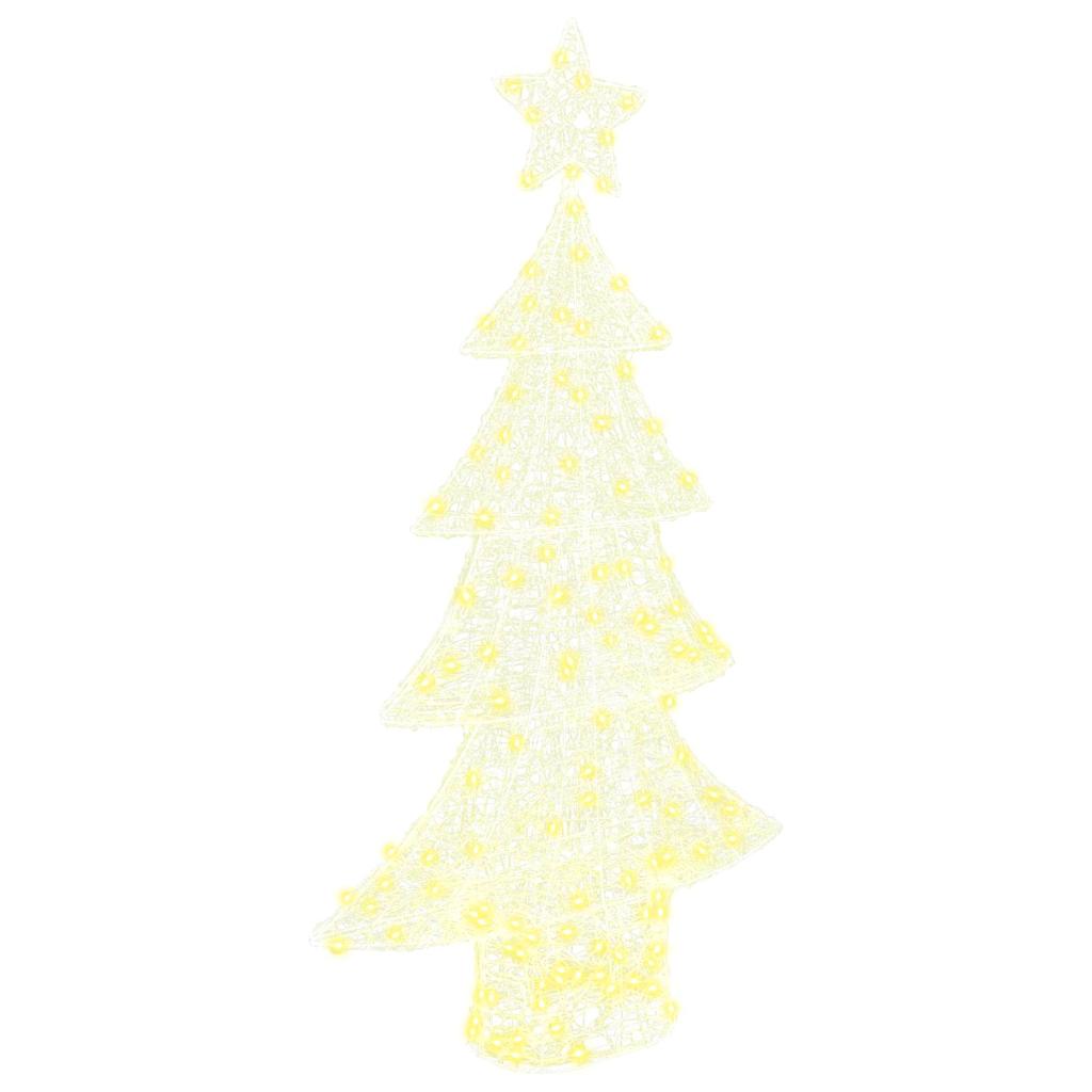 Christmas Tree with 160 LEDs Warm white 150 cm Acrylic