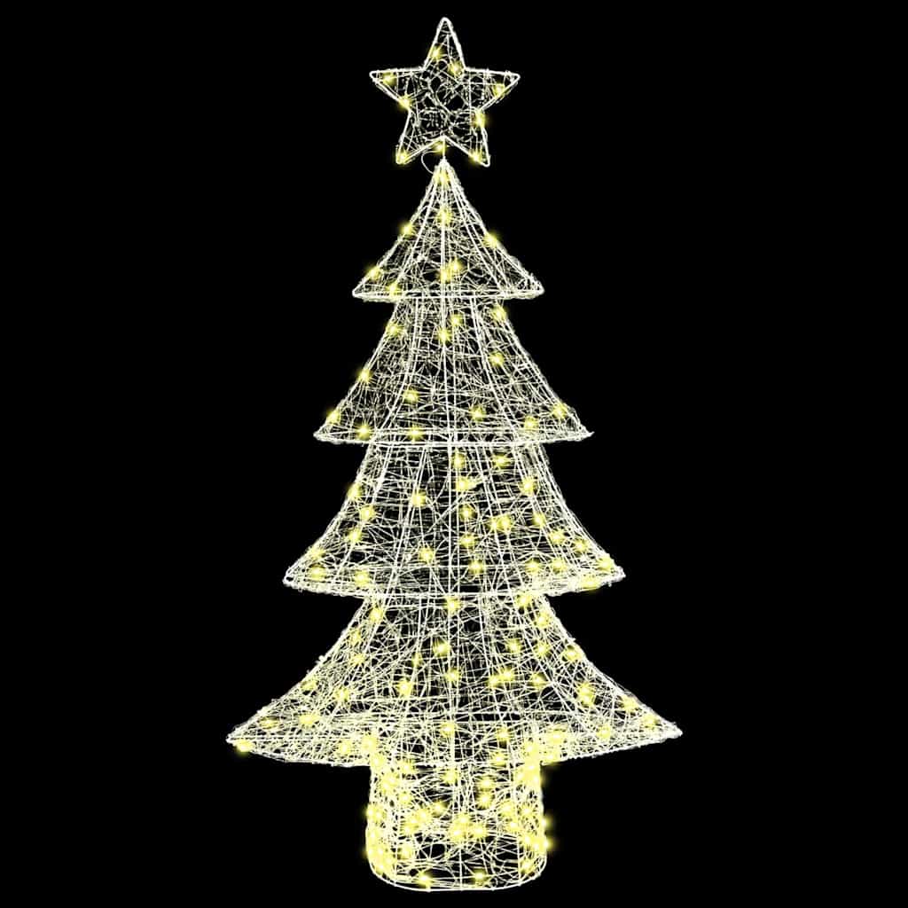 Christmas Tree with 160 LEDs Warm white 150 cm Acrylic