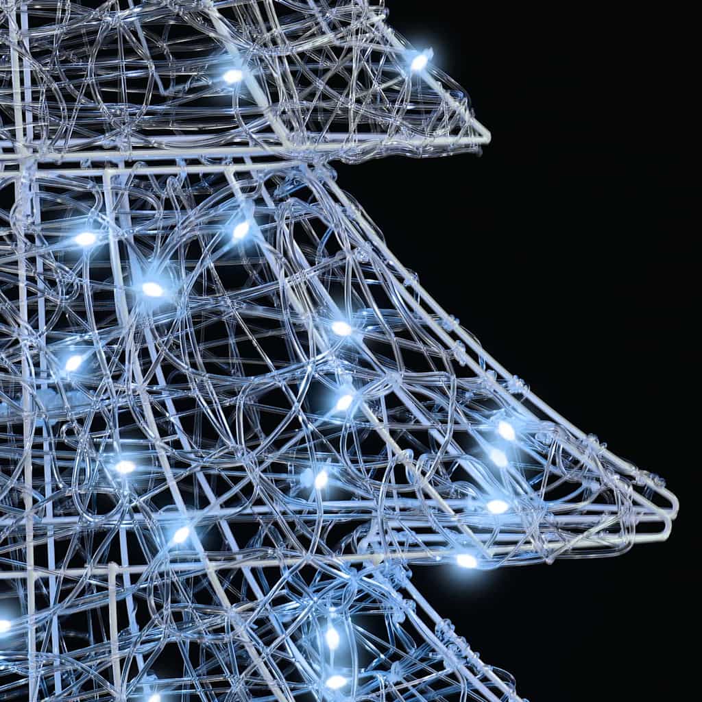 Christmas Tree with 160 LEDs Cold white 150 cm Acrylic