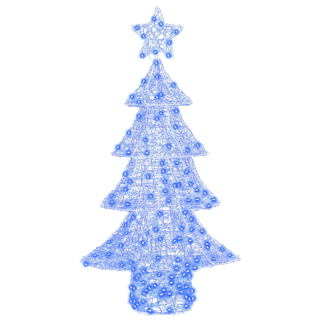 Christmas Tree with 160 LEDs Blue 150 cm Acrylic