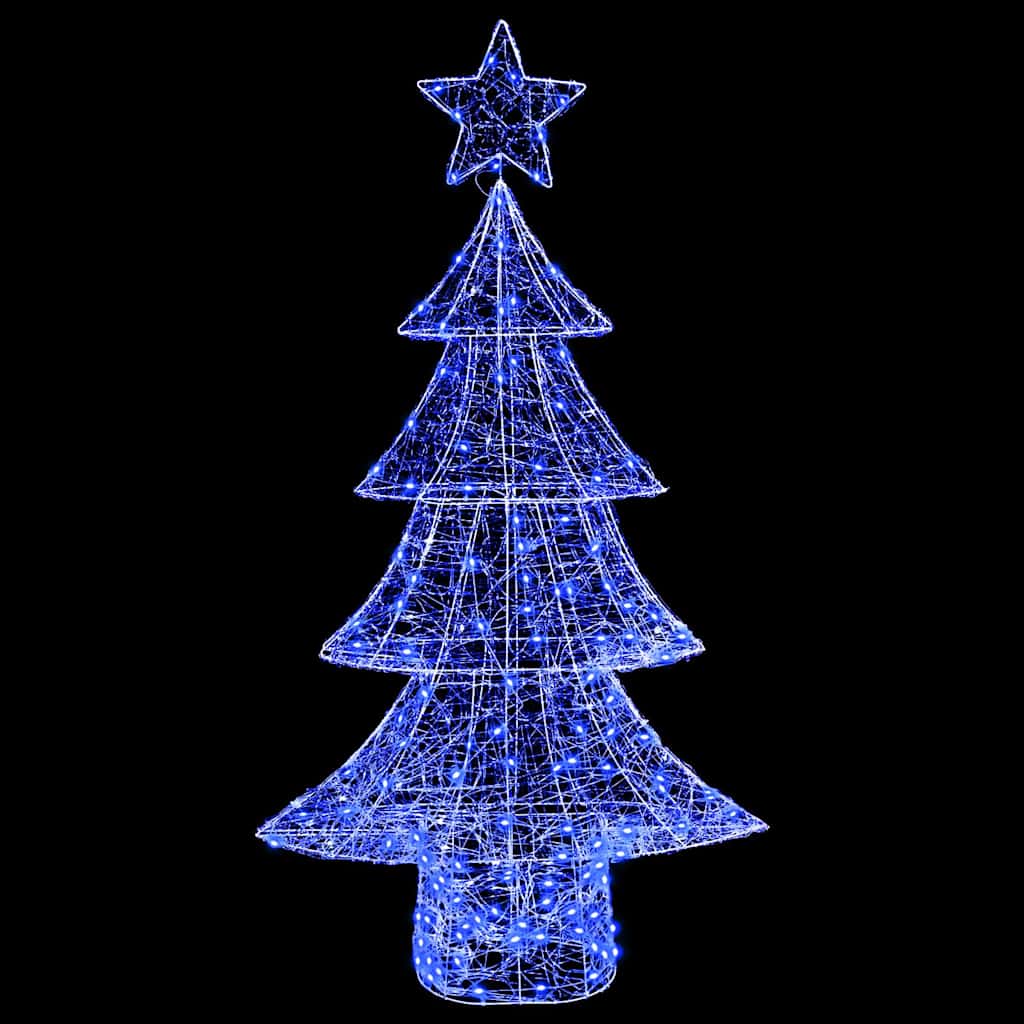Christmas Tree with 160 LEDs Blue 150 cm Acrylic