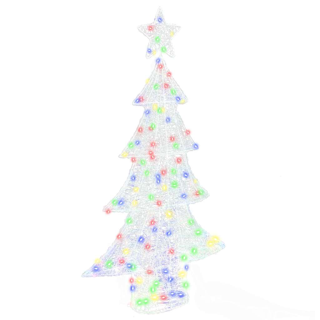 Christmas Tree with 160 LEDs Multicolour 150 cm Acrylic