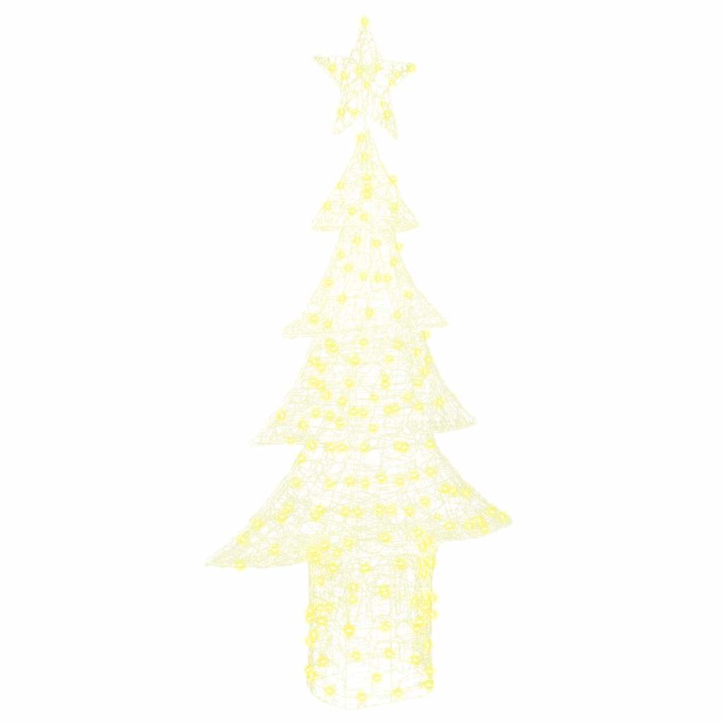 Christmas Tree with 240 LEDs Warm white 180 cm Acrylic