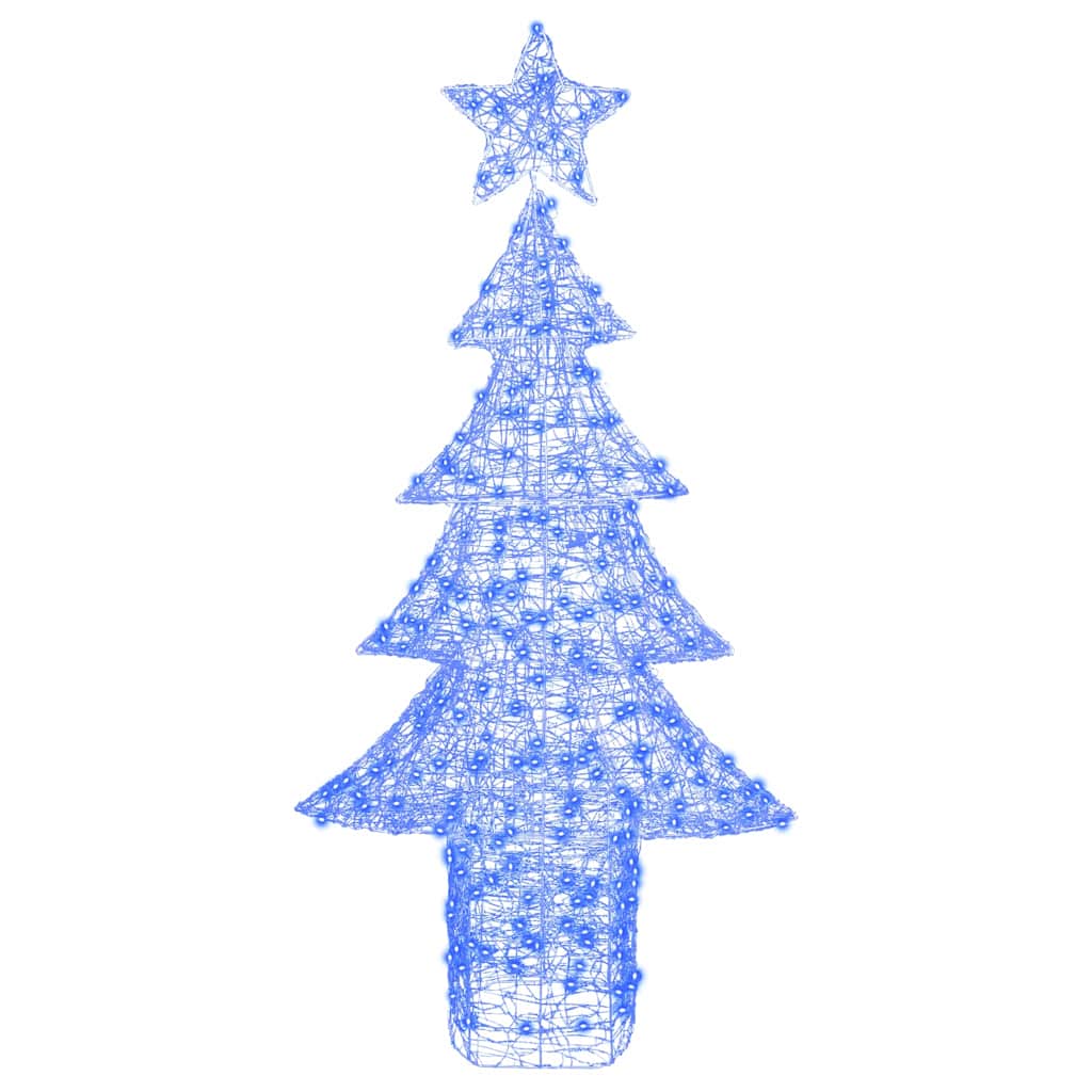 Christmas Tree with 240 LEDs Blue 180 cm Acrylic