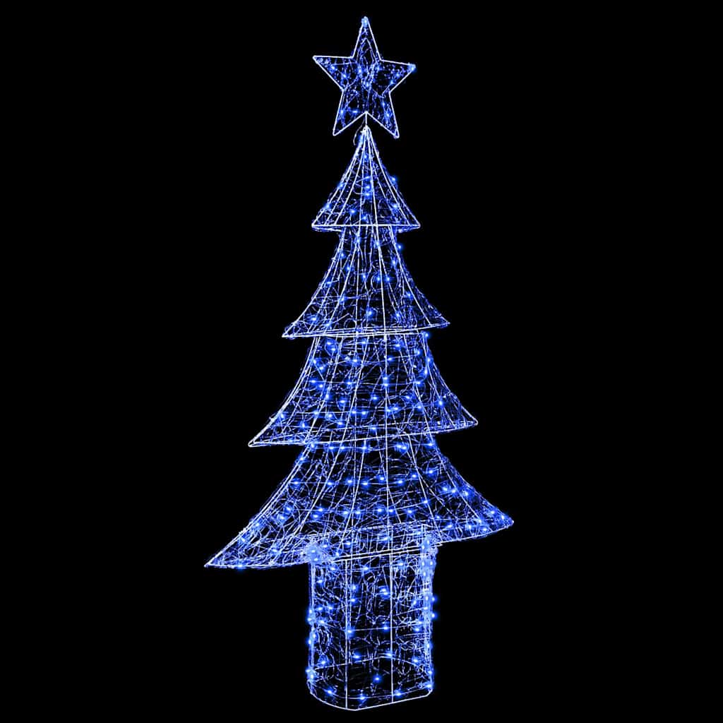 Christmas Tree with 240 LEDs Blue 180 cm Acrylic