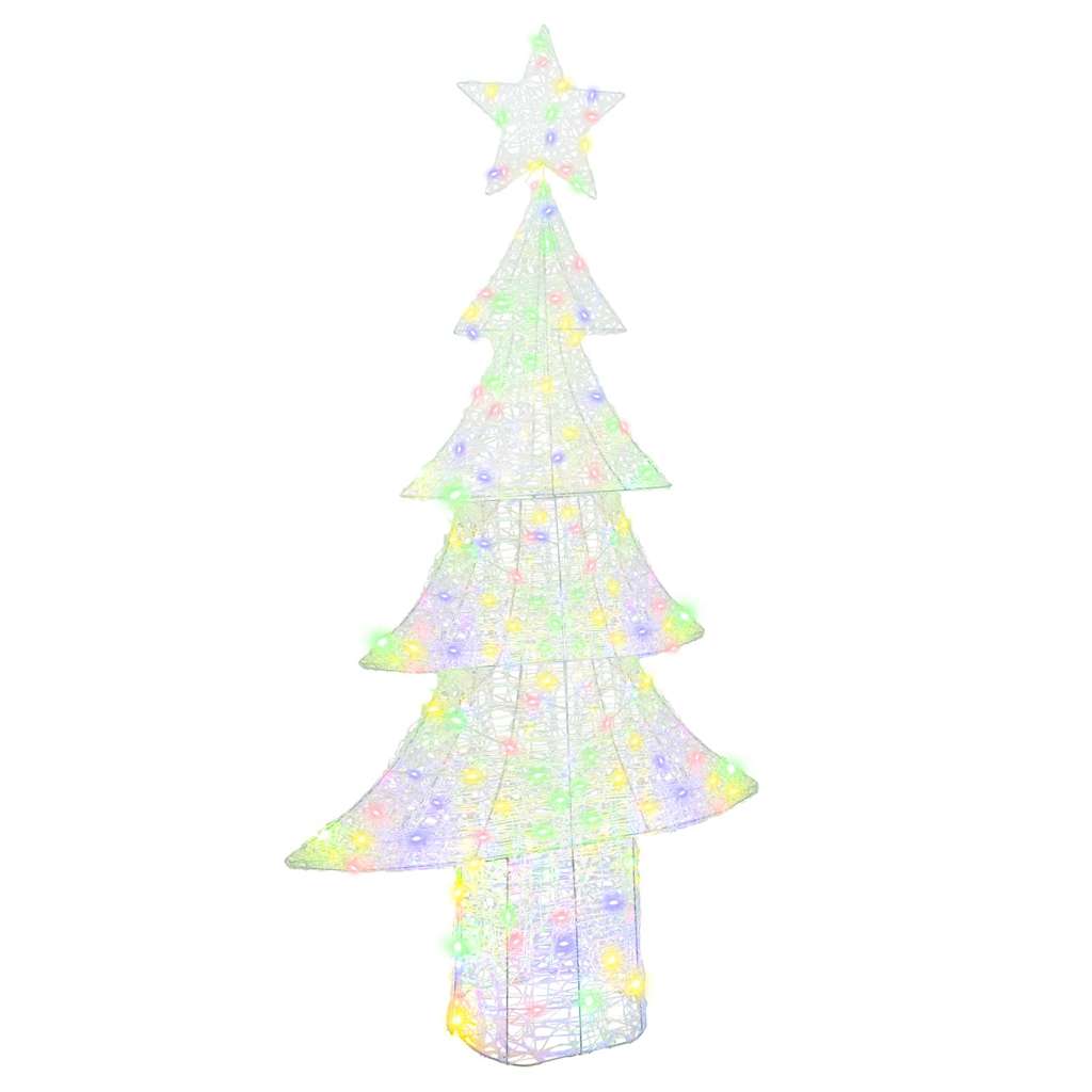 Christmas Tree with 240 LEDs Multicolour 180 cm Acrylic