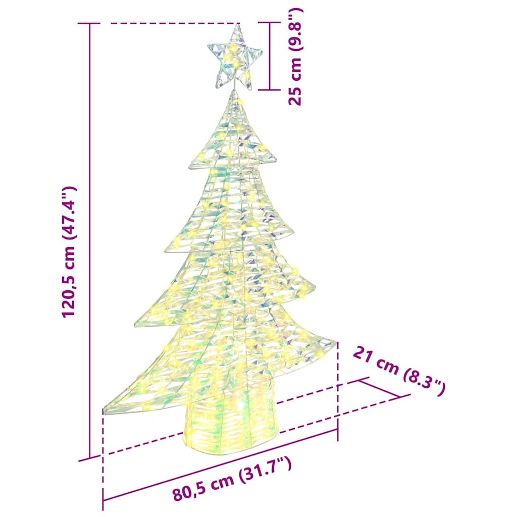 Christmas Tree with 120 LEDs Warm white 120 cm PET