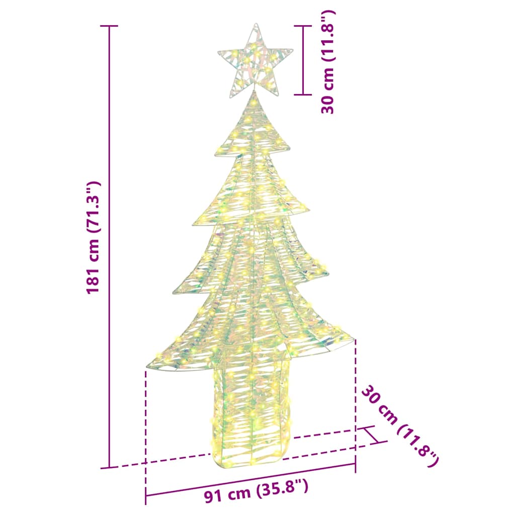 Christmas Tree with 240 LEDs Warm white 180 cm PET