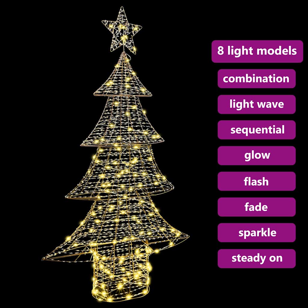 Christmas Tree with 160 LEDs Warm white 150 cm PET