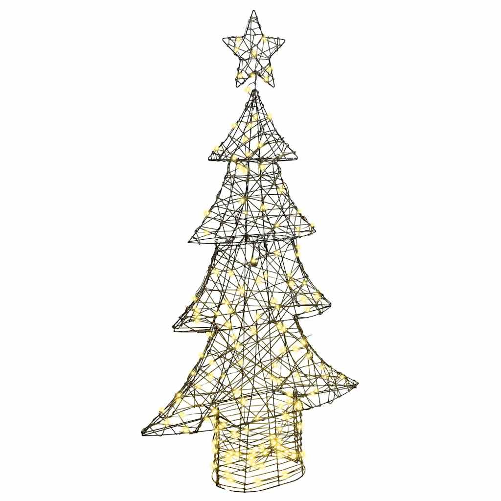 Christmas Tree with 160 LEDs Warm white 150 cm Rattan