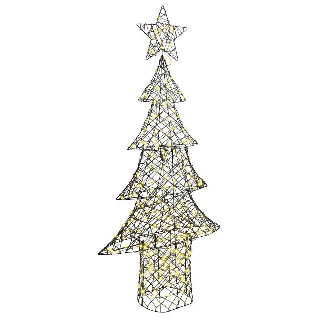 Christmas Tree with 240 LEDs Warm white 180 cm Rattan