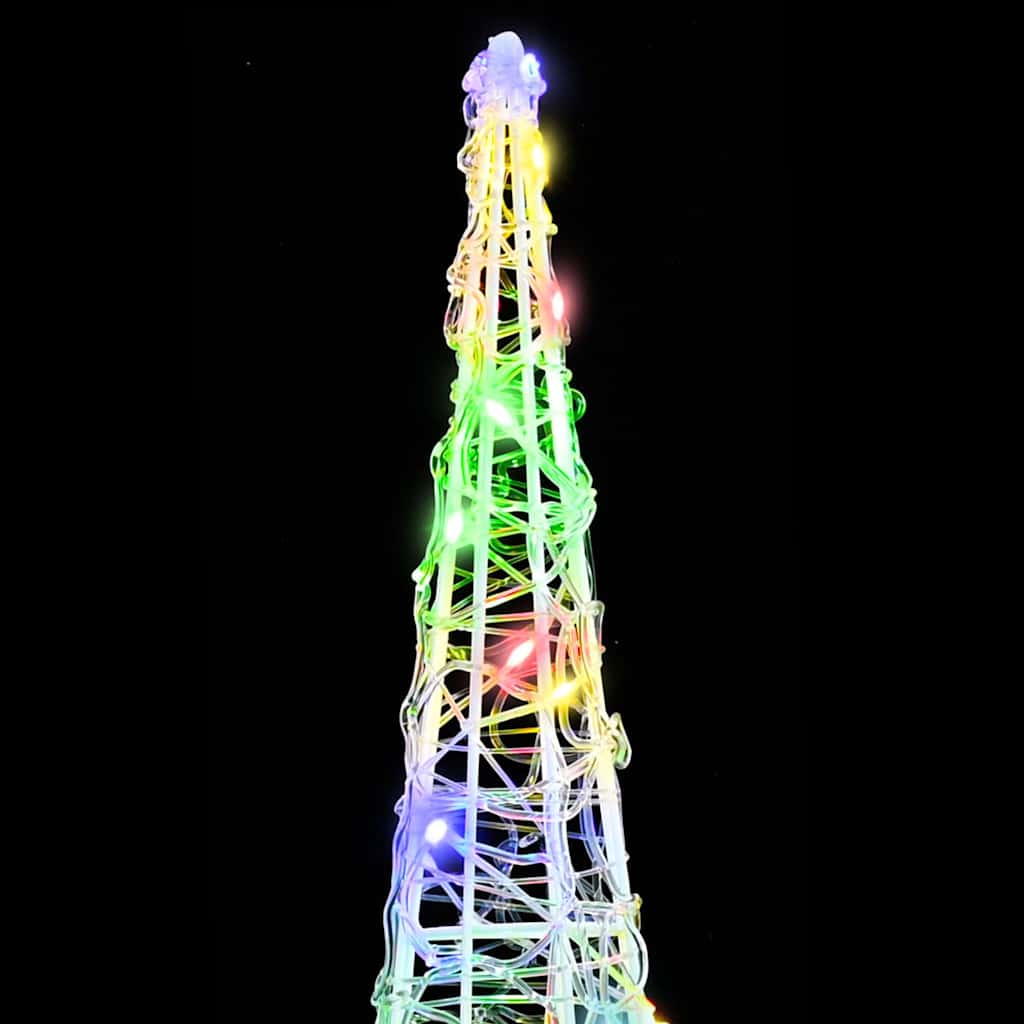 Christmas Tree 3 pcs Multicolour 20 x 20 x 80 cm Acrylic