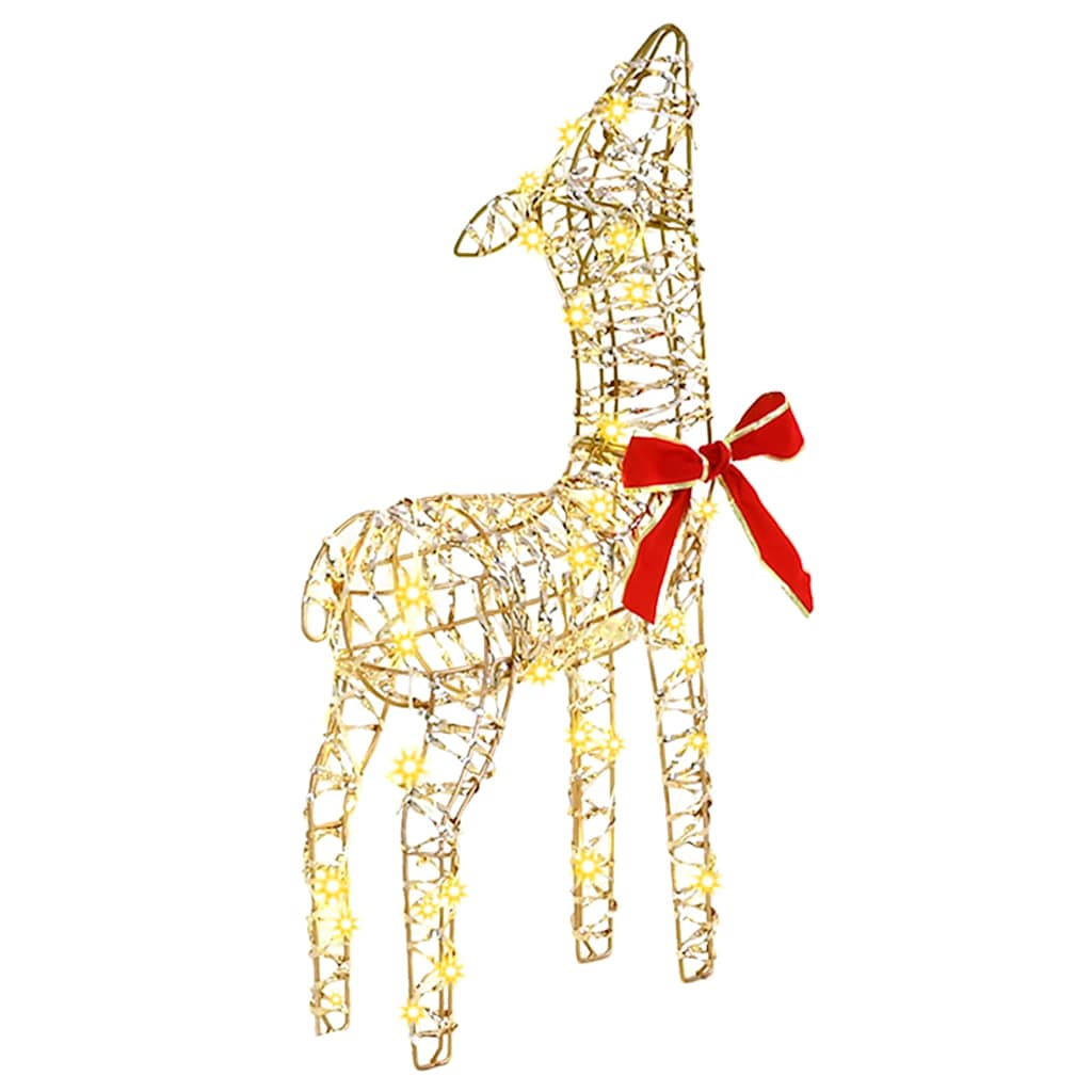 Reindeer Family 3 pcs Warm white 67 x 26 x 127 cm PET