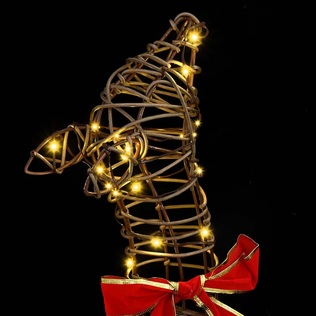 Reindeer Family 3 pcs Warm white 67 x 26 x 127 cm Rattan