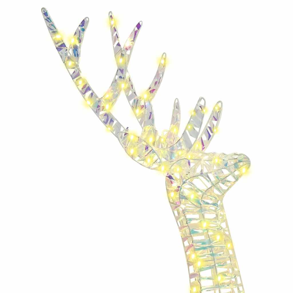 3D Reindeer with 140 LEDs Warm white 128 cm PET