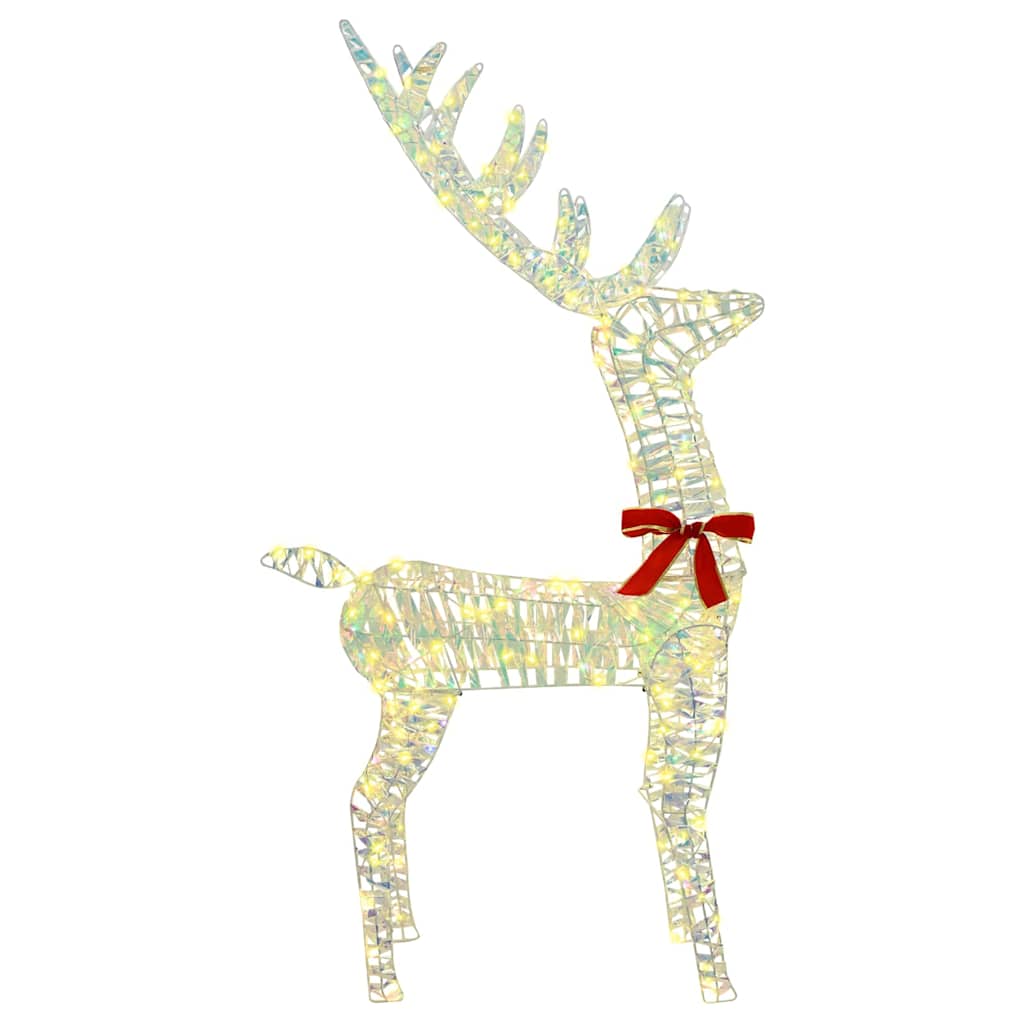 3D Reindeer with 140 LEDs Warm white 128 cm PET