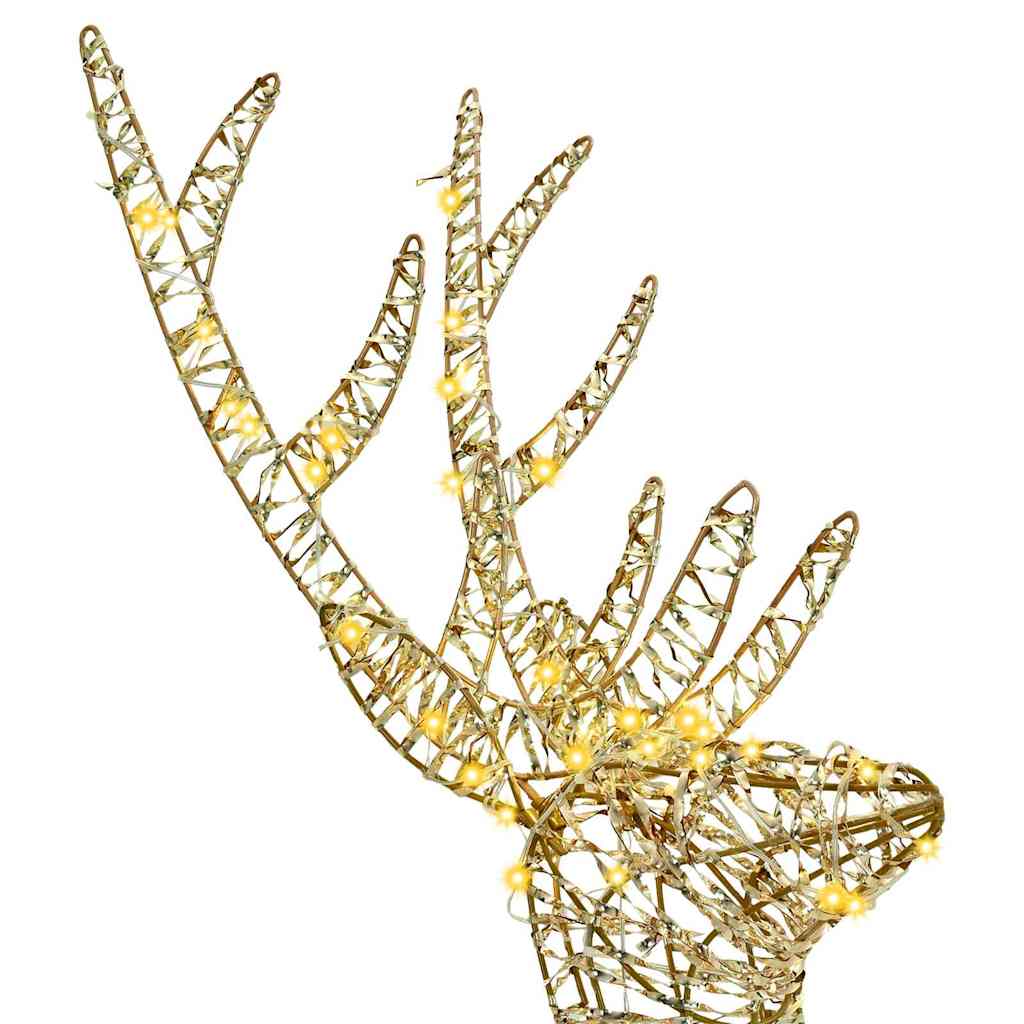 3D Reindeer with 140 LEDs Warm white 128 cm PET
