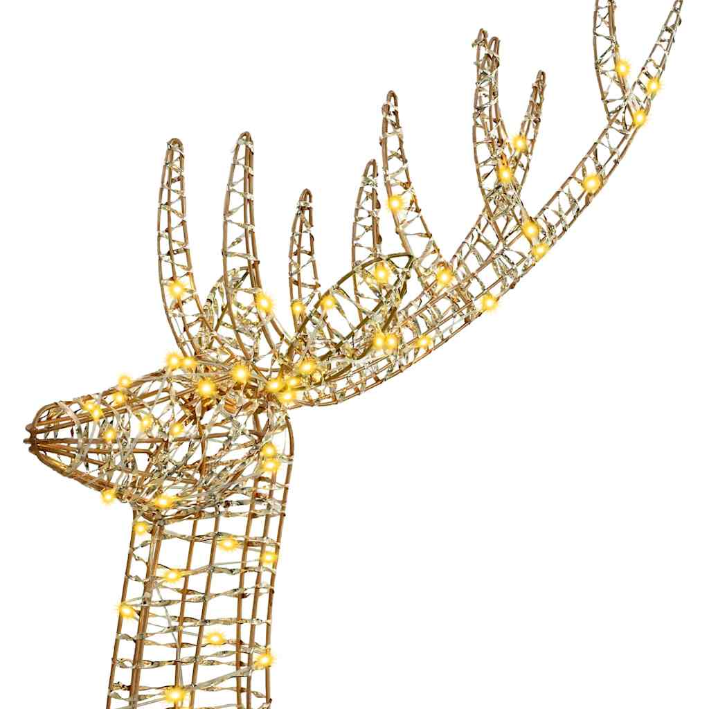 3D Reindeer with 250 LEDs Warm white 180 cm PET
