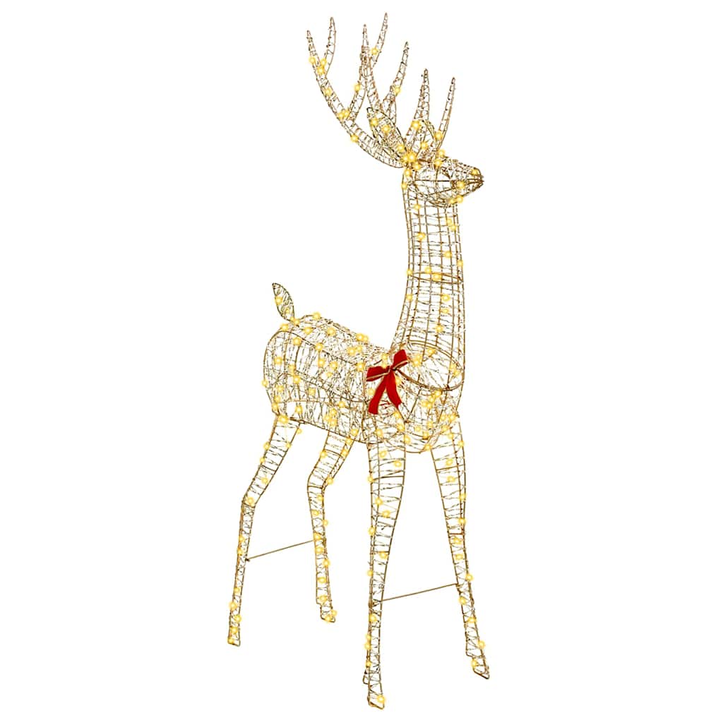 3D Reindeer with 250 LEDs Warm white 180 cm PET