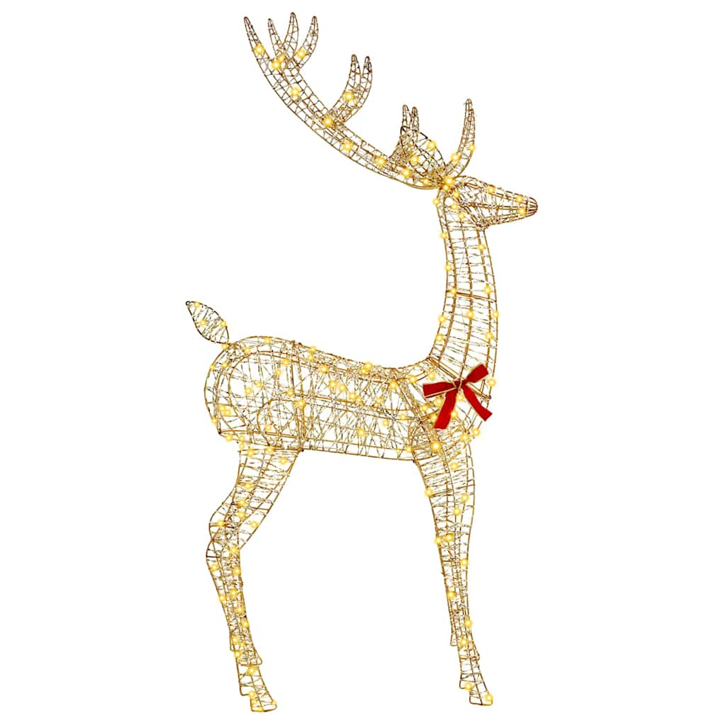3D Reindeer with 250 LEDs Warm white 180 cm PET