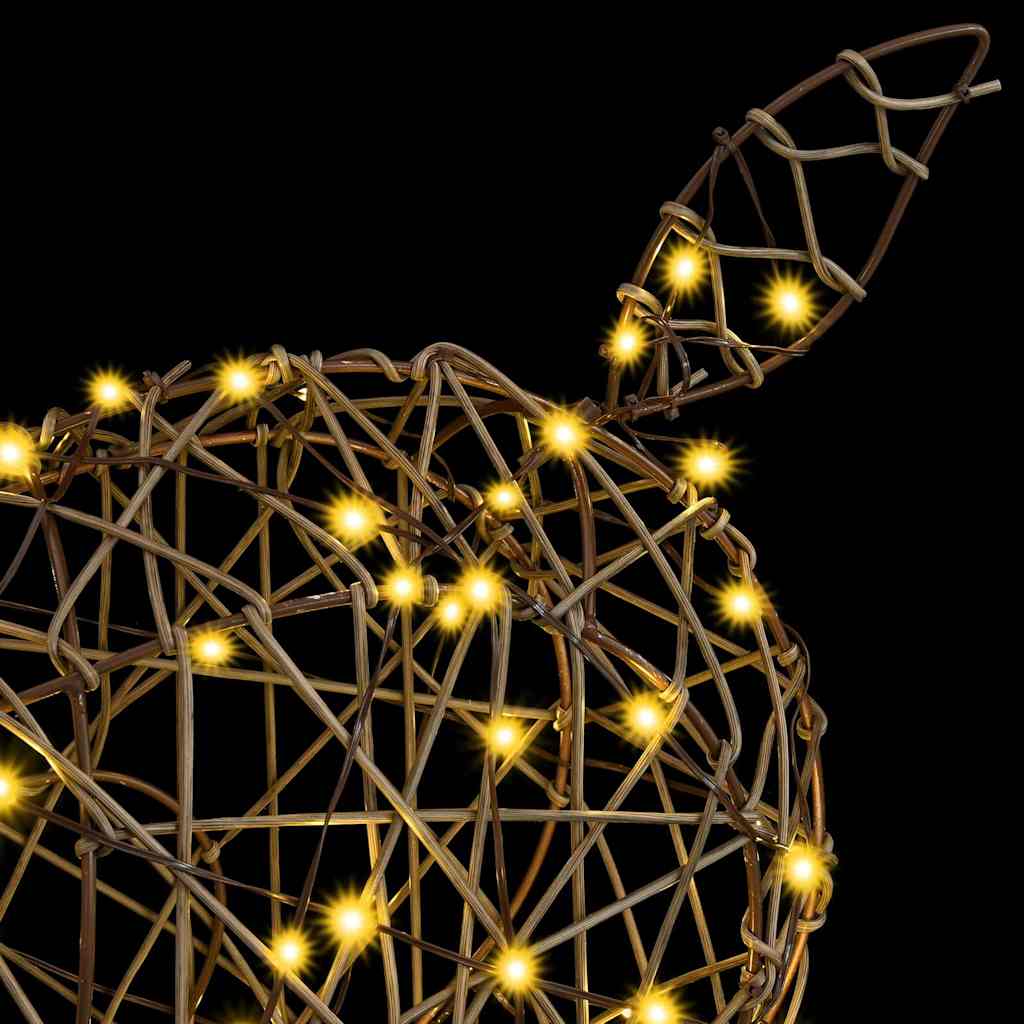 3D Reindeer with 250 LEDs Warm white 180 cm Rattan