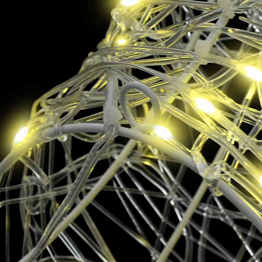 Reindeer Head with 140 LEDs Warm white 60 cm Acrylic